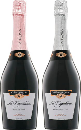 Pack La Capitana 1 Blanc De Blanc Brut + 1 Rose De Noir Brut
